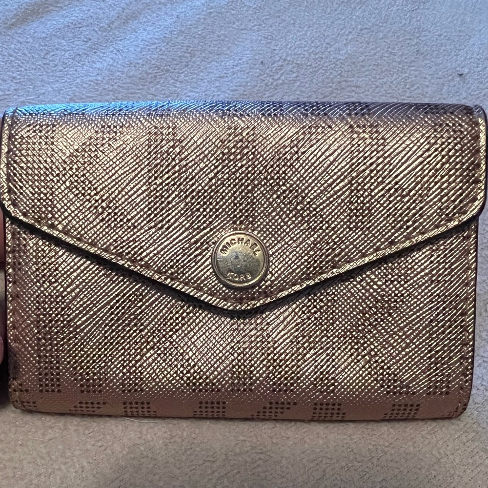 Michael Kors ROSE GOLD card wallet